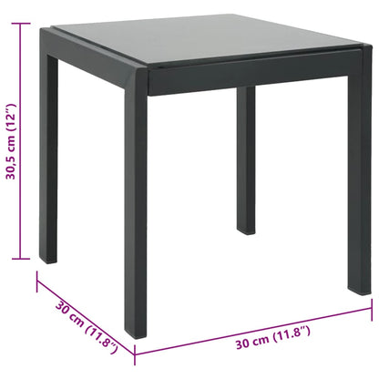 Sonnenliegen 2 Stk. mit Tisch Textilene und Stahl