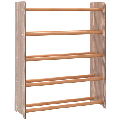 Schuhregal Braun 65x24x81 cm Holzwerkstoff