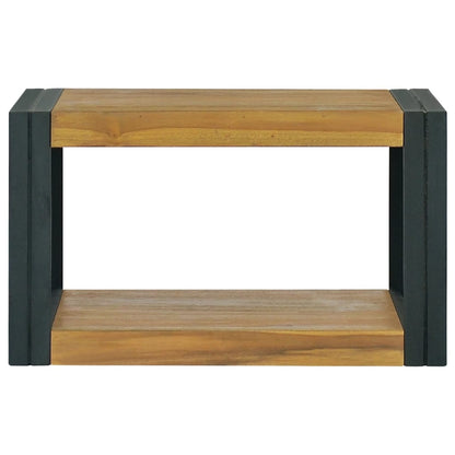 Wand-Badregal 60x45x35 cm Massivholz Teak