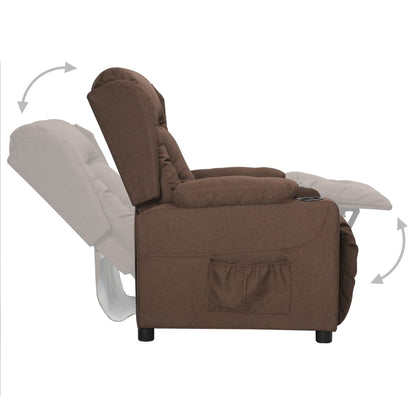 Relaxsessel Taupe Stoff