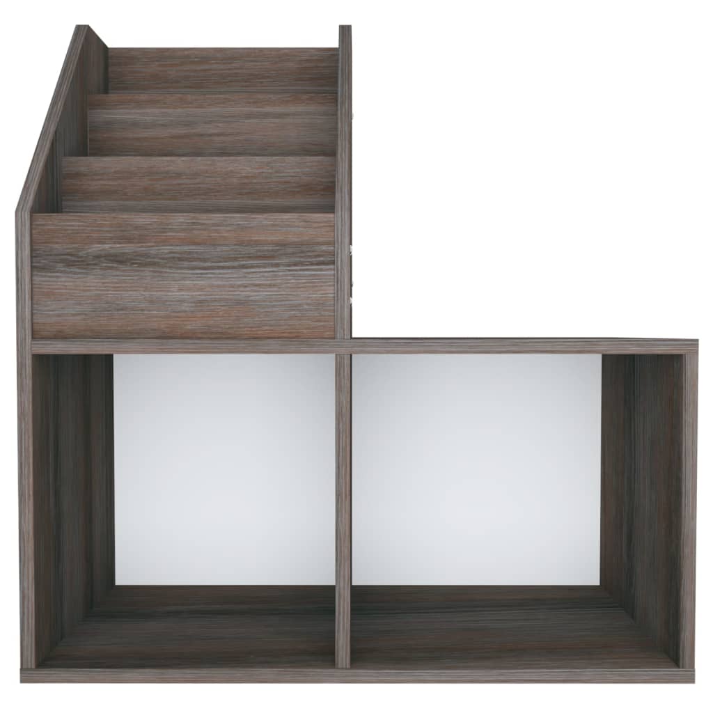 Kinder-Bücherregal Grau Sonoma-Eiche 71x30x78,5cm Holzwerkstoff