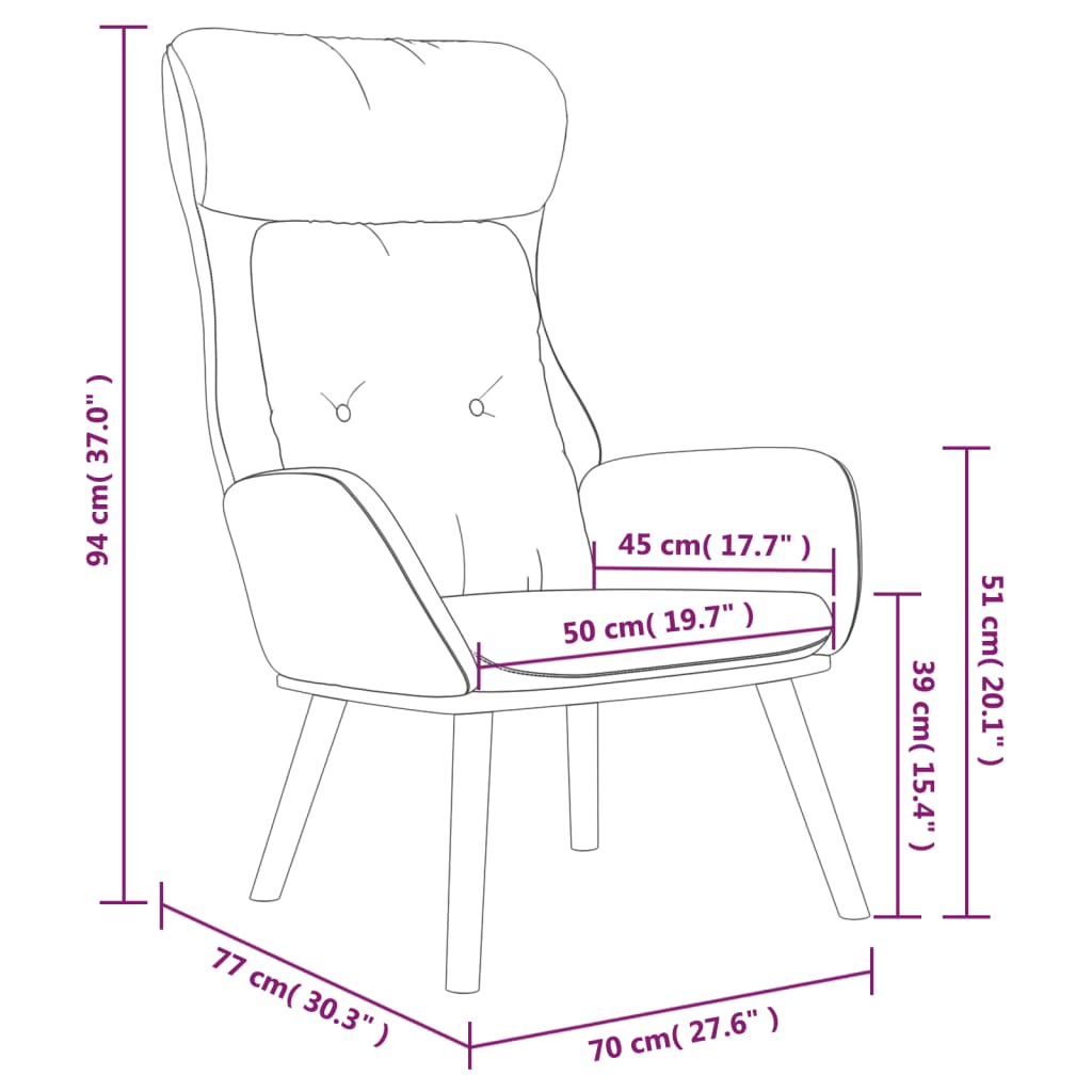 Relaxsessel Braun Stoff