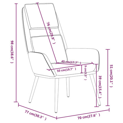 Relaxsessel Braun Stoff