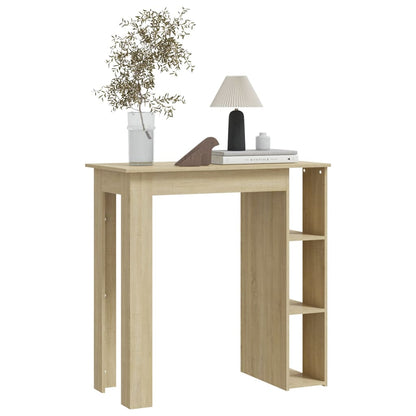 Bartisch mit Regal Sonoma-Eiche 102x50x103,5 cm Holzwerkstoff