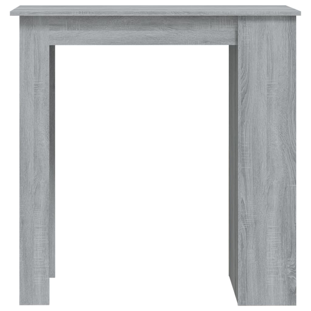 Bartisch mit Regal Grau Sonoma 102x50x103,5cm Holzwerkstoff