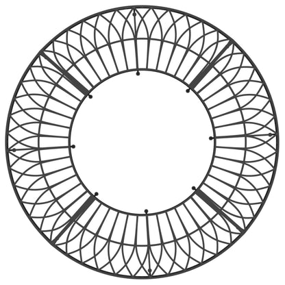 Baumbank Rund Ø160 cm Schwarz Stahl