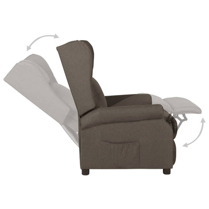 Relaxsessel Braun Stoff