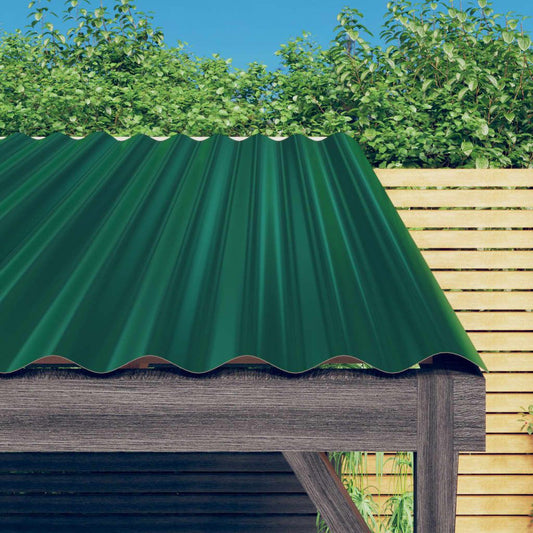 Dachpaneele 36 Stk. Pulverbeschichteter Stahl Grün 60x36 cm