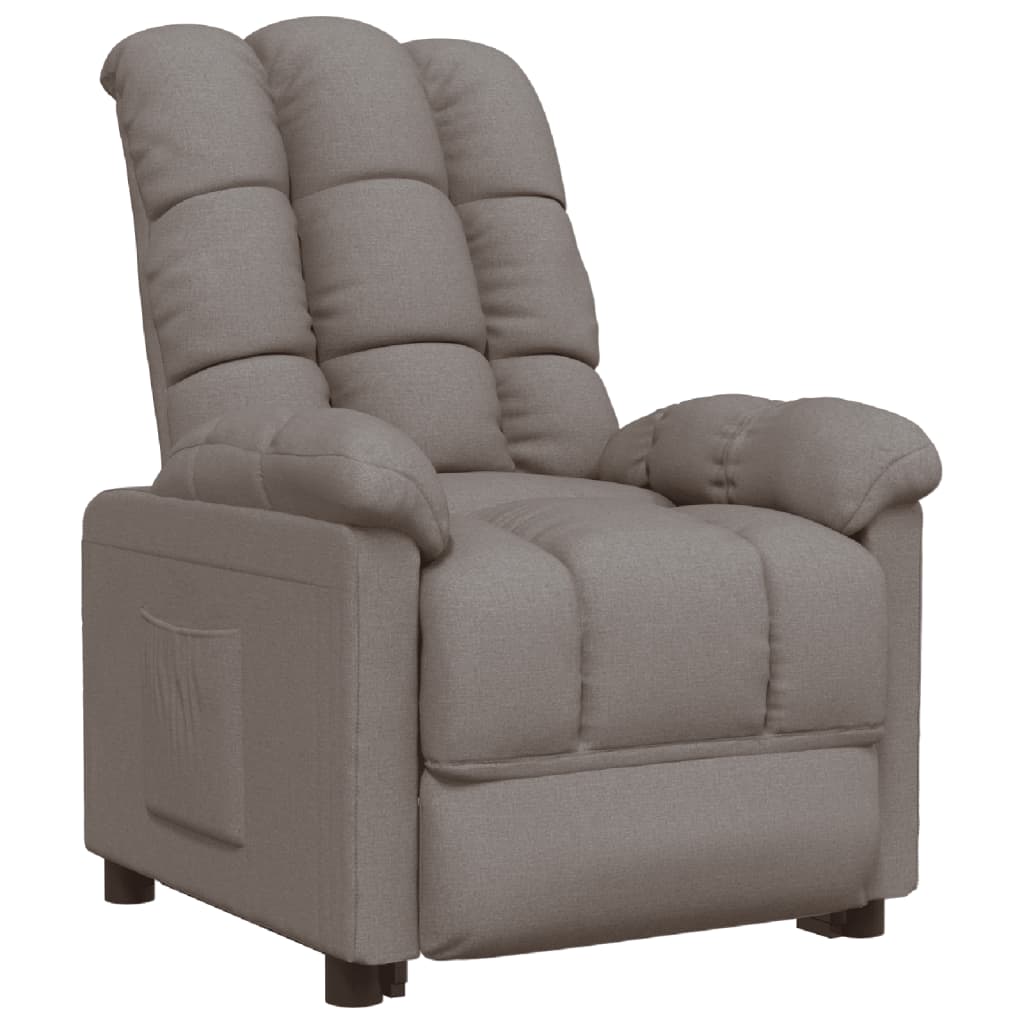 Relaxsessel Taupe Stoff