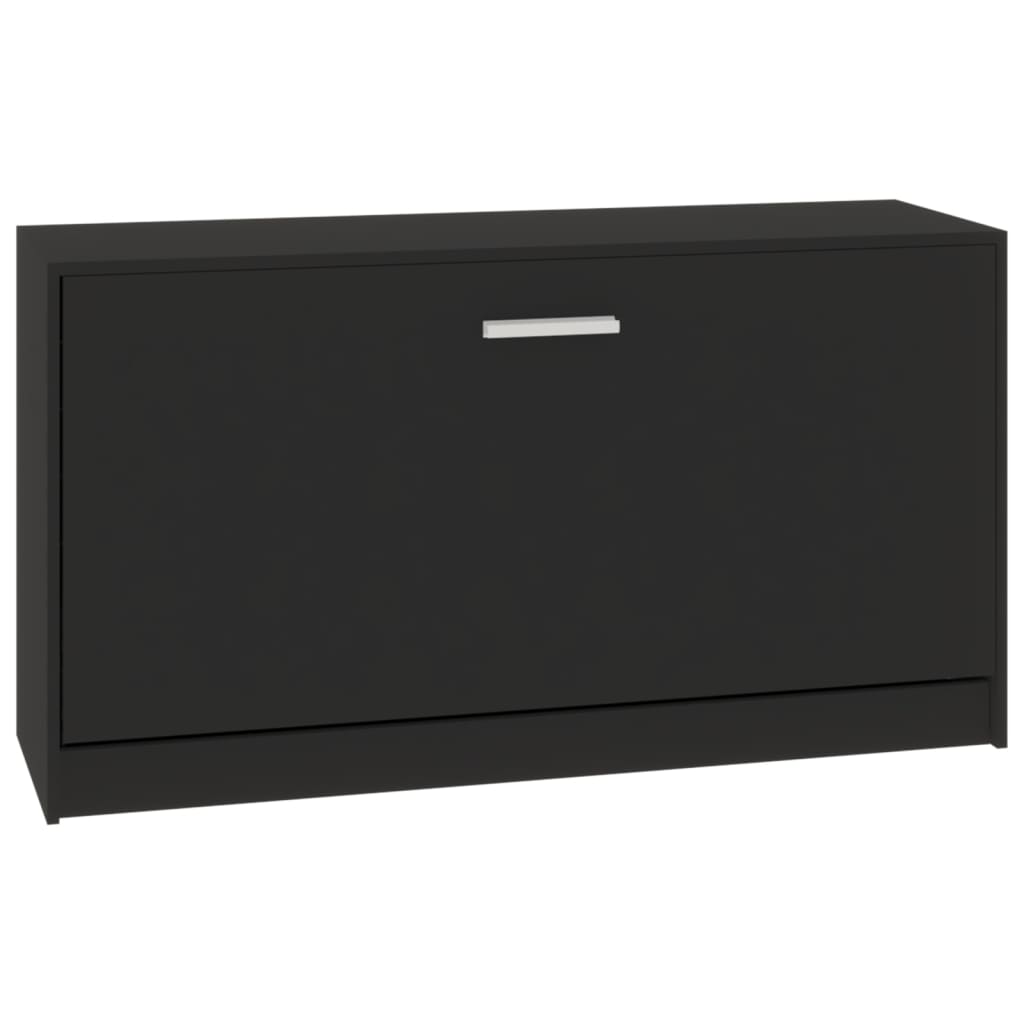 Schuhbank Schwarz 80x24x45 cm Holzwerkstoff