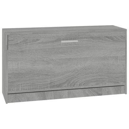 Schuhbank Grau Sonoma 80x24x45 cm Holzwerkstoff