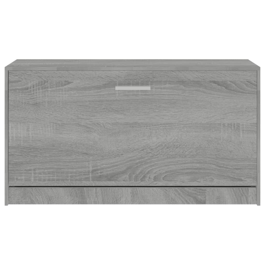 Schuhbank Grau Sonoma 80x24x45 cm Holzwerkstoff