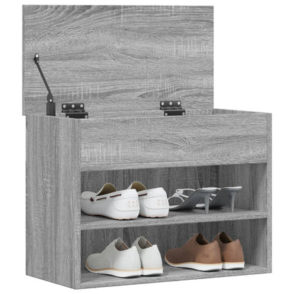 Schuhbank Grau Sonoma 60x30x45 cm Holzwerkstoff