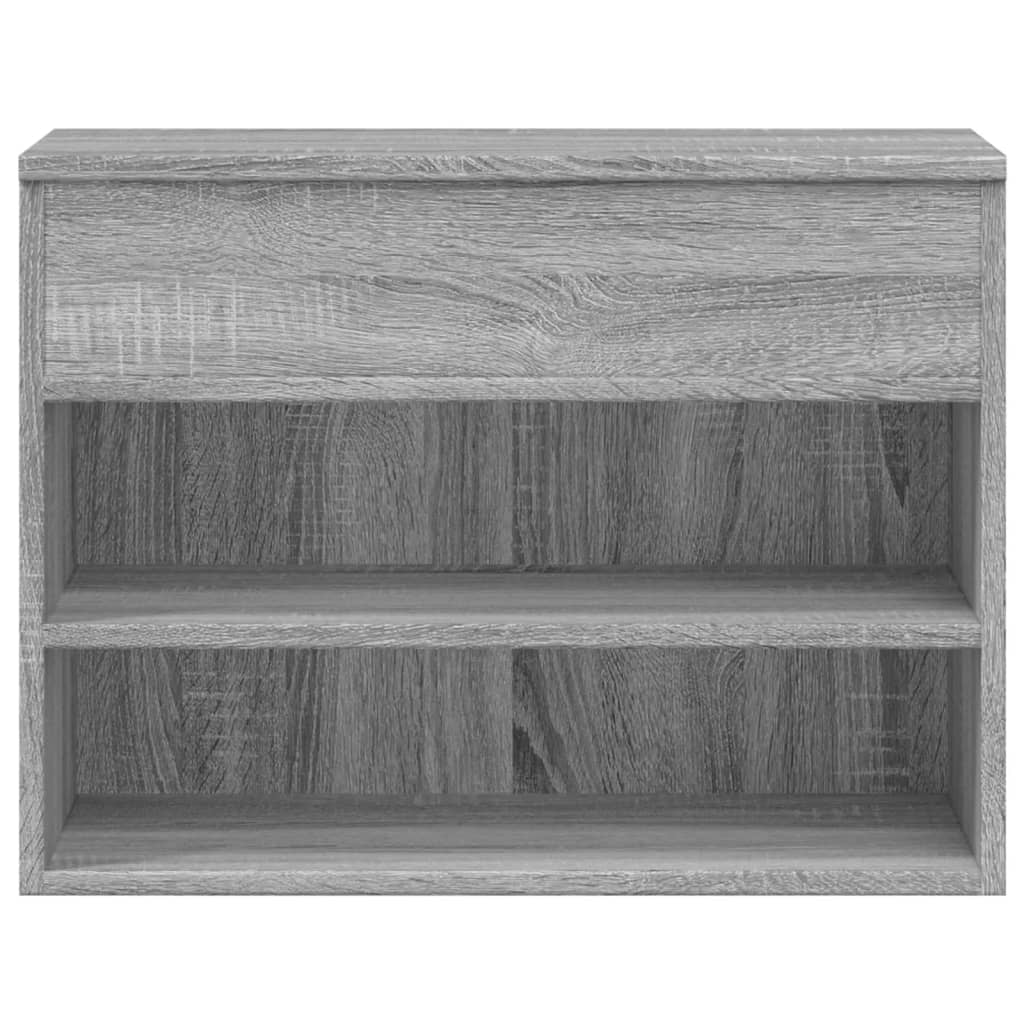 Schuhbank Grau Sonoma 60x30x45 cm Holzwerkstoff