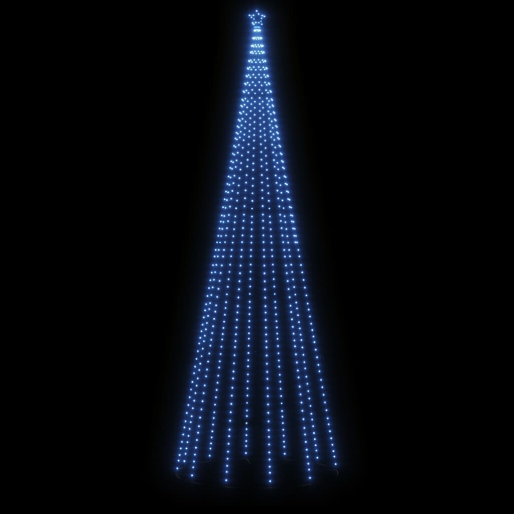 Weihnachtsbaum mit Erdnägeln Blau 732 LEDs 500 cm