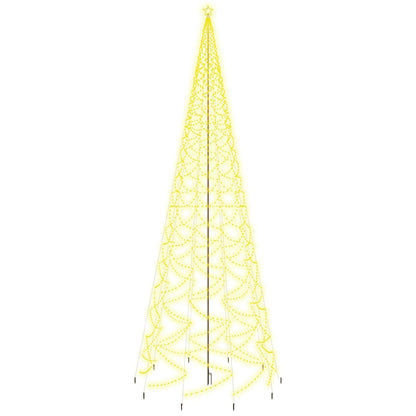 Weihnachtsbaum mit Erdnägeln Warmweiß 3000 LEDs 800 cm