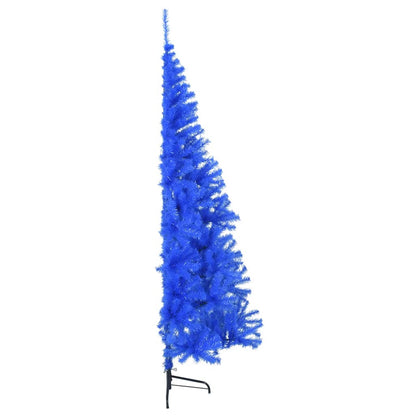 Künstlicher Halb-Weihnachtsbaum mit Ständer Blau 240 cm PVC