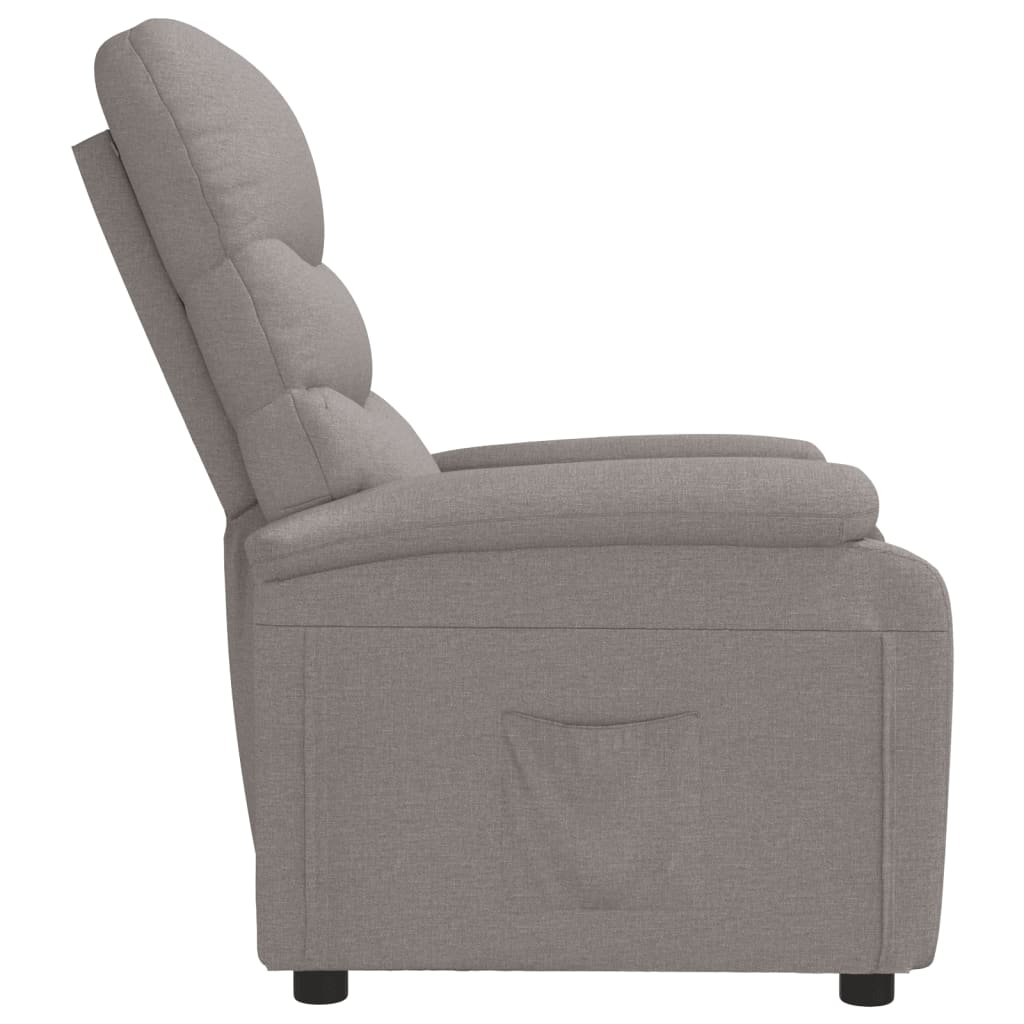 Relaxsessel Taupe Stoff