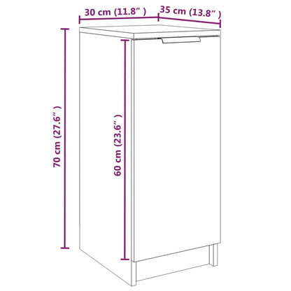 Schuhregal Betongrau 30x35x70 cm Holzwerkstoff