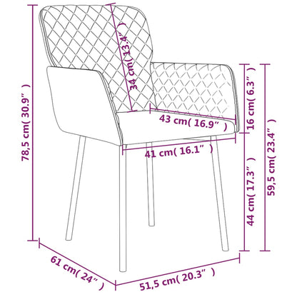 Esszimmerstühle 2 Stk. Rosa Samt