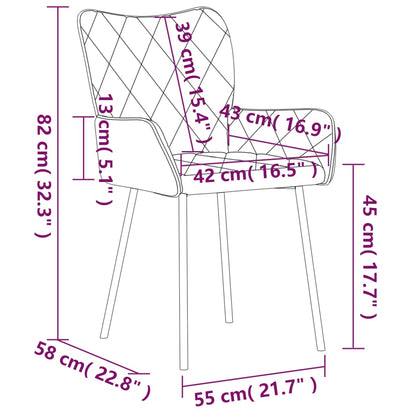 Esszimmerstühle 2 Stk. Taupe Stoff