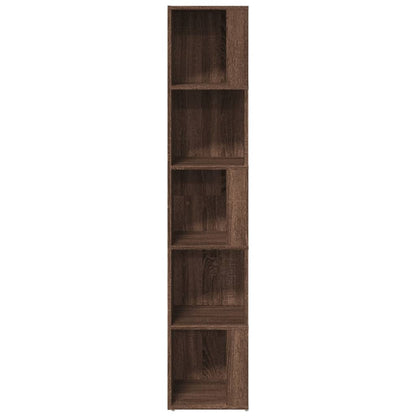 Eckregal Braun Eichen-Optik 33x33x164,5 cm Holzwerkstoff