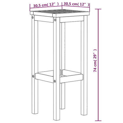 Barhocker 6 Stk. Massivholz Akazie