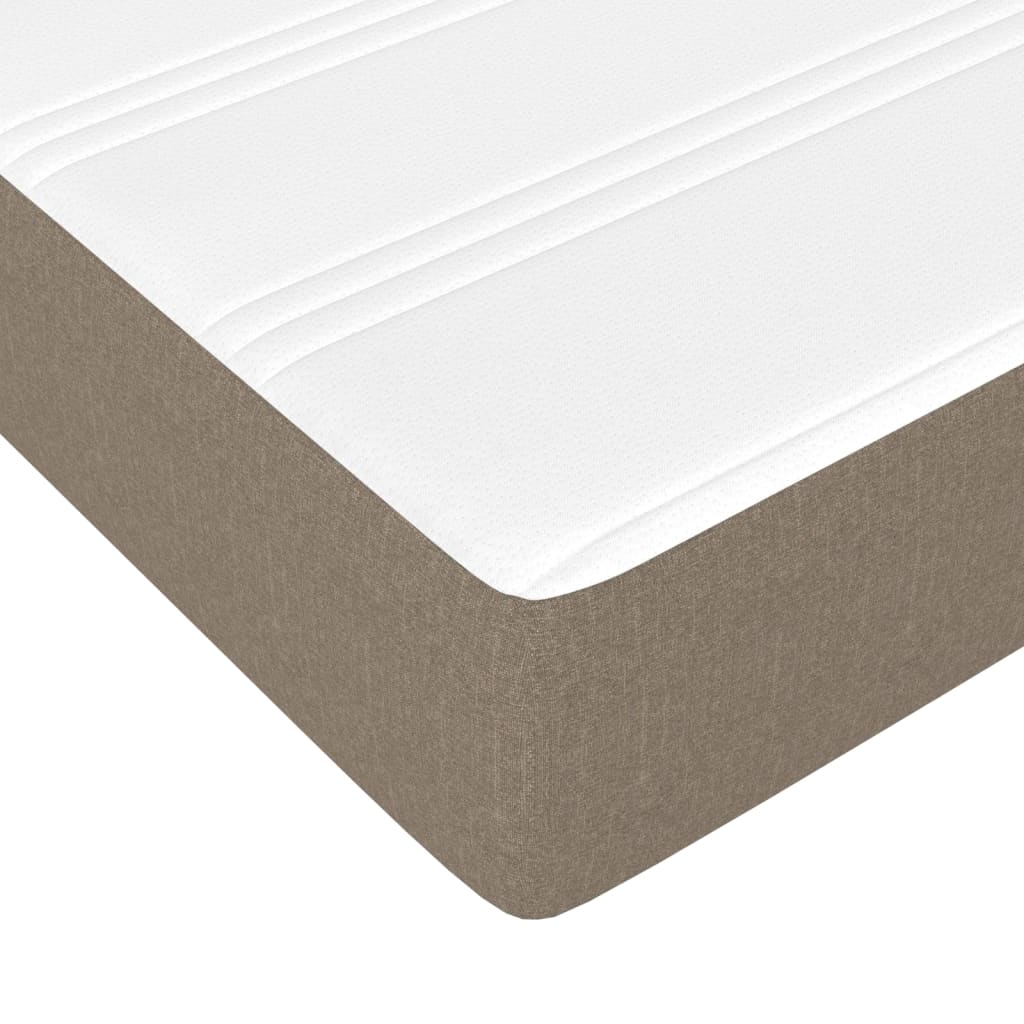 Taschenfederkernmatratze Taupe 80x200x20 cm Stoff