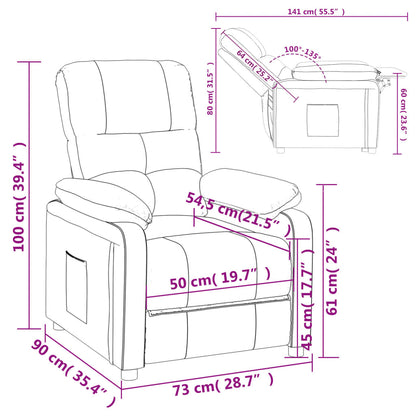 Relaxsessel Braun Stoff