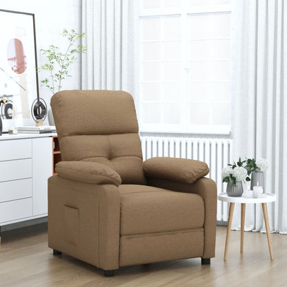 Relaxsessel Braun Stoff