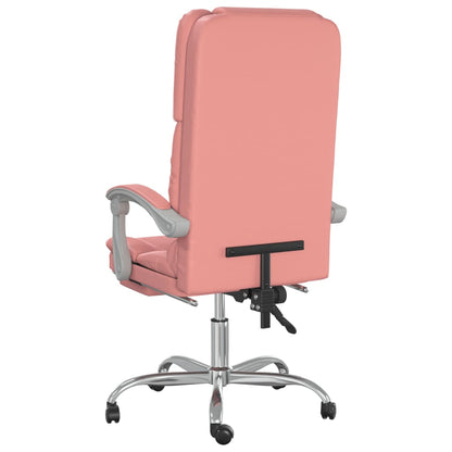 Bürostuhl mit Massagefunktion Rosa Kunstleder