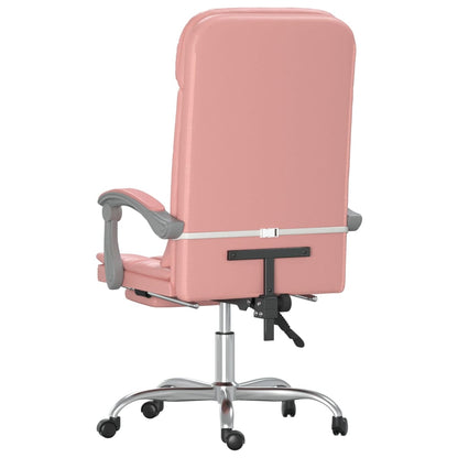 Bürostuhl mit Massagefunktion Rosa Kunstleder