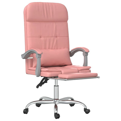 Bürostuhl mit Massagefunktion Rosa Kunstleder