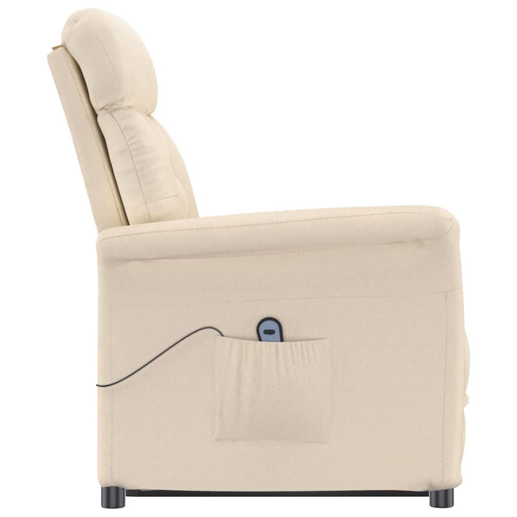 Relaxsessel Elektrisch Beige Mikrofasergewebe