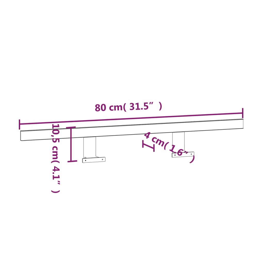 LED-Spiegelleuchte 13 W Kaltweiß 80 cm 6000 K