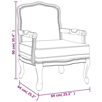 Sessel Dunkelgrau 64x64x90 cm Stoff