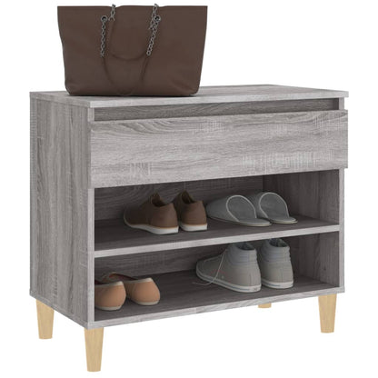 Schuhregal Grau Sonoma 70x36x60 cm Holzwerkstoff