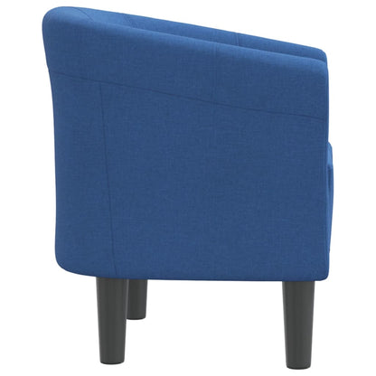 Clubsessel Blau Stoff