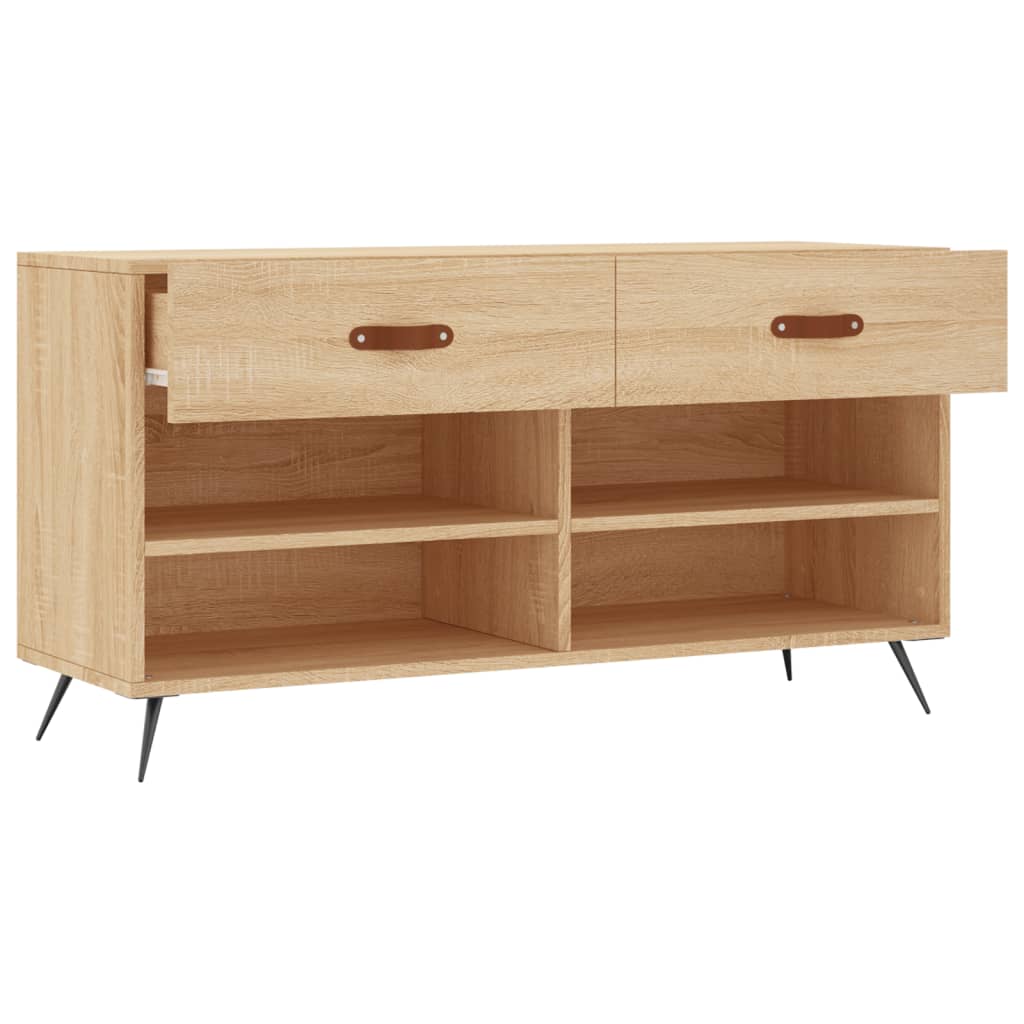 Schuhbank Sonoma-Eiche 102x35x55 cm Holzwerkstoff