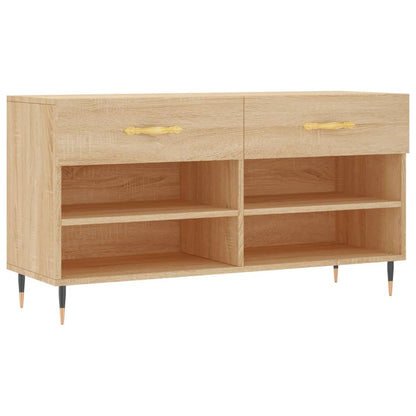 Schuhbank Sonoma-Eiche 102x35x55 cm Holzwerkstoff