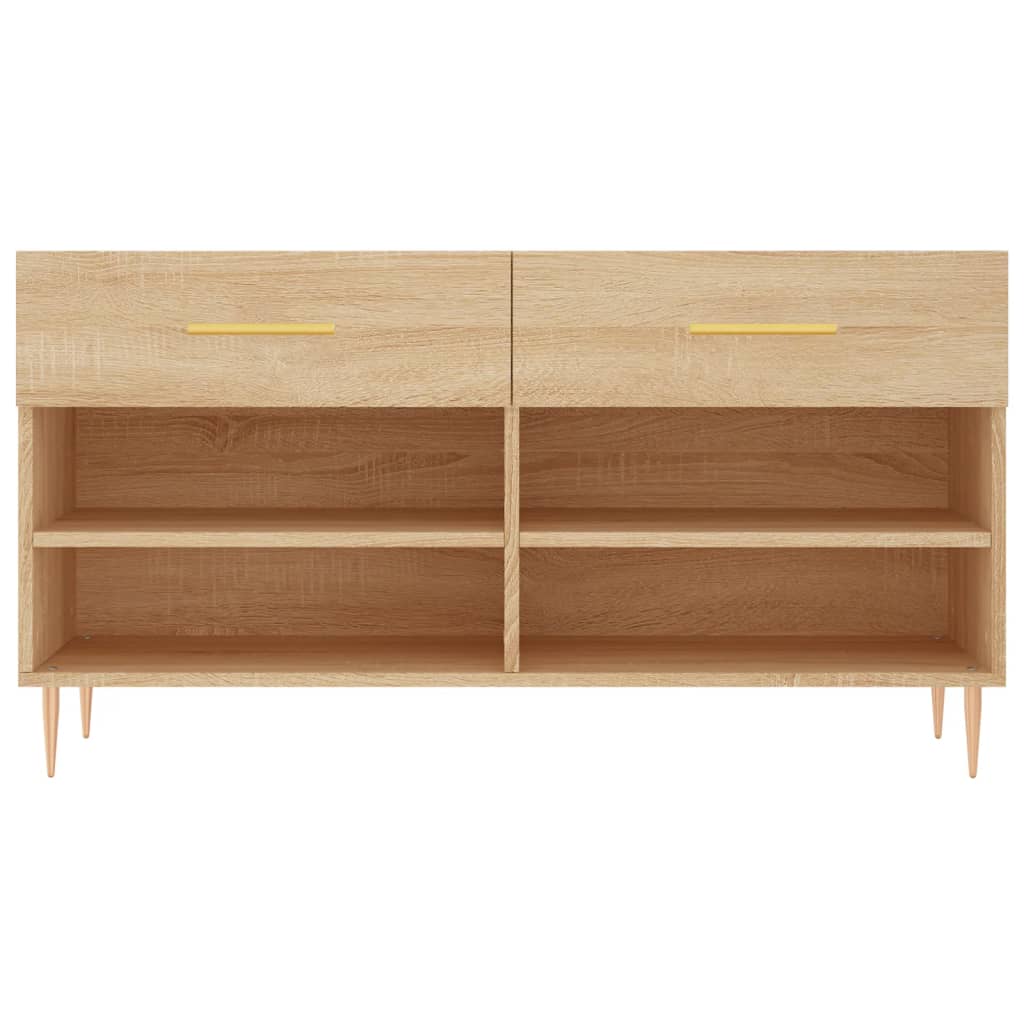 Schuhbank Sonoma-Eiche 102x35x55 cm Holzwerkstoff