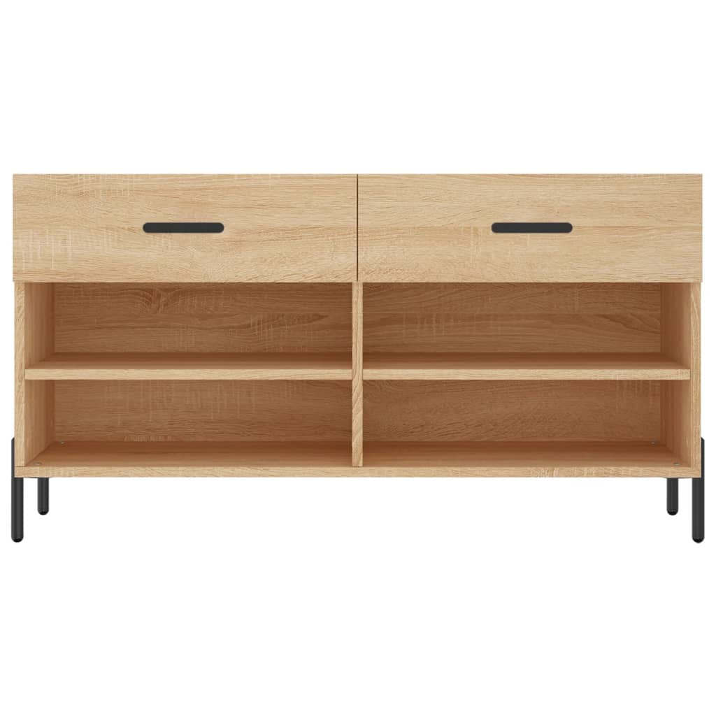 Schuhbank Sonoma-Eiche 102x35x55 cm Holzwerkstoff