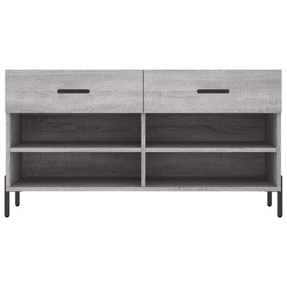 Schuhbank Grau Sonoma 102x35x55 cm Holzwerkstoff