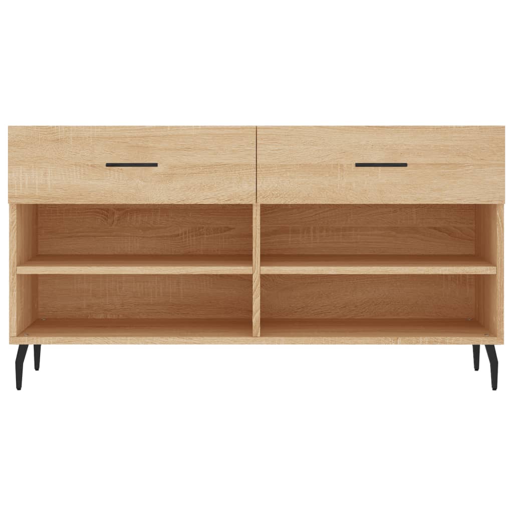 Schuhbank Sonoma-Eiche 102x35x55 cm Holzwerkstoff