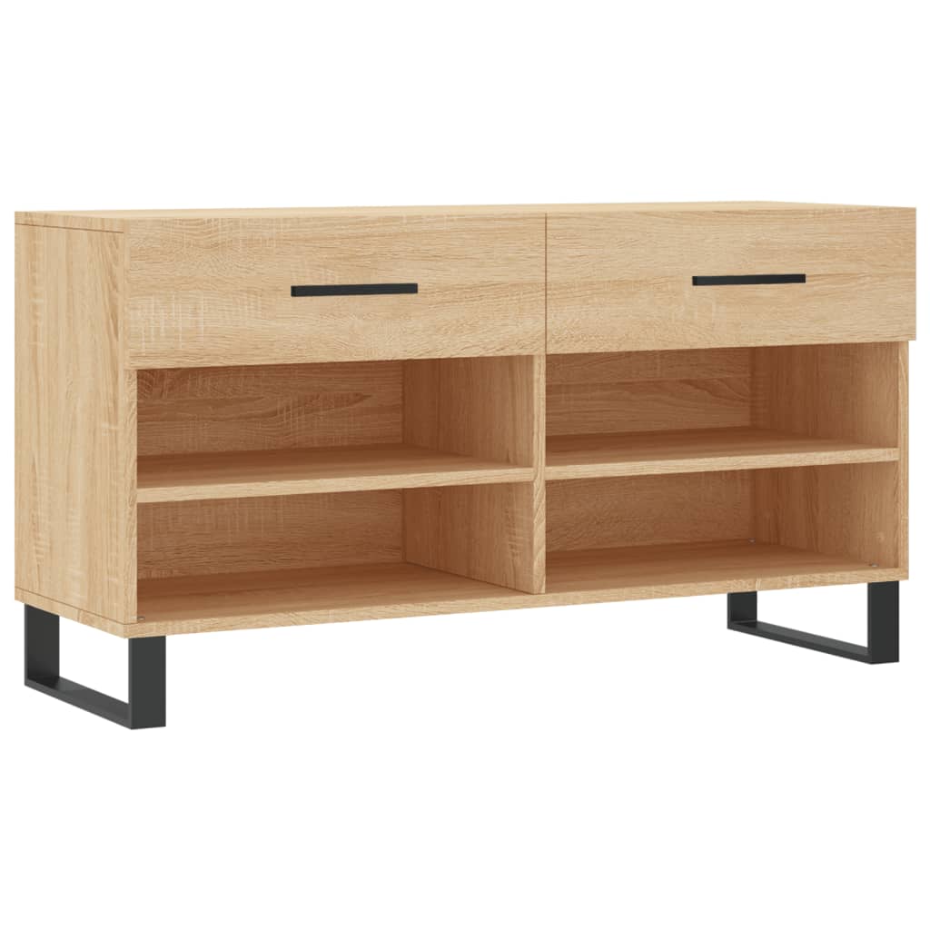 Schuhbank Sonoma-Eiche 102x35x55 cm Holzwerkstoff