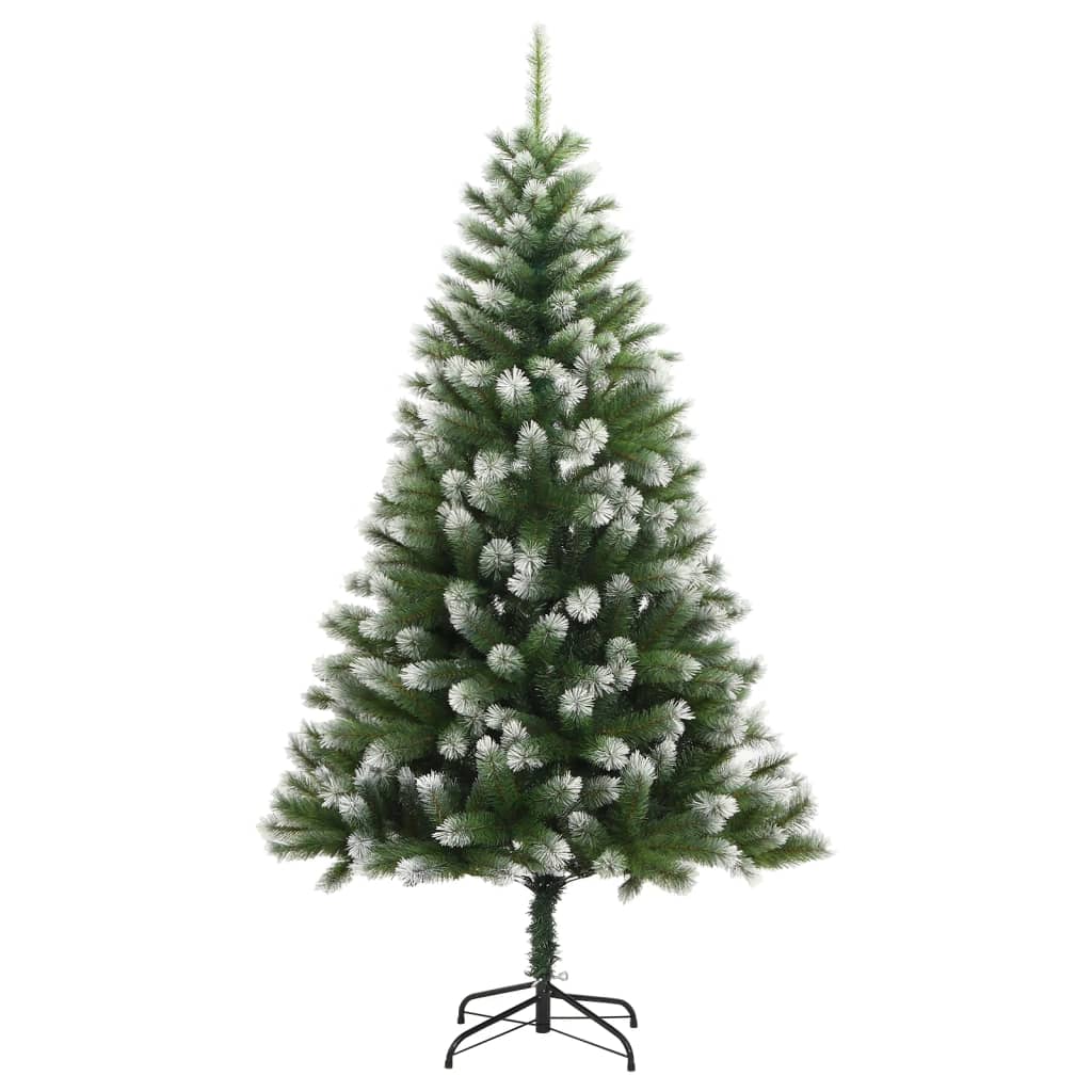 Künstlicher Weihnachtsbaum Klappbar Beschneit 210 cm