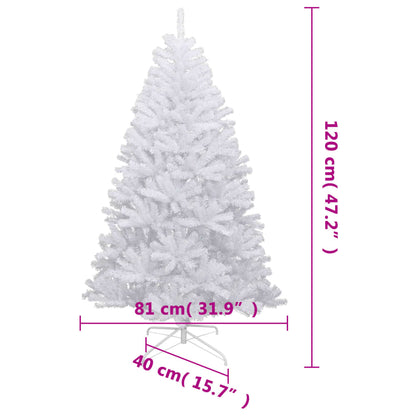 Künstlicher Weihnachtsbaum Klappbar Beschneit 120 cm