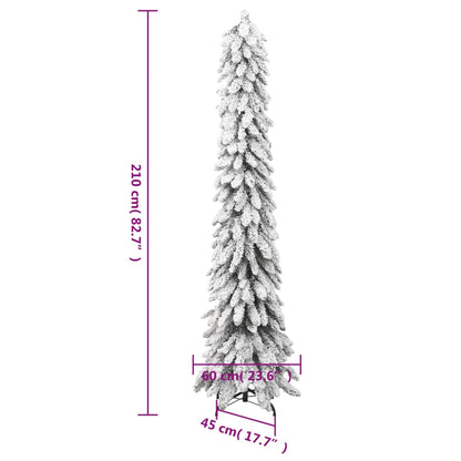 Künstlicher Weihnachtsbaum Beleuchtung & Schnee 130 LEDs 210 cm