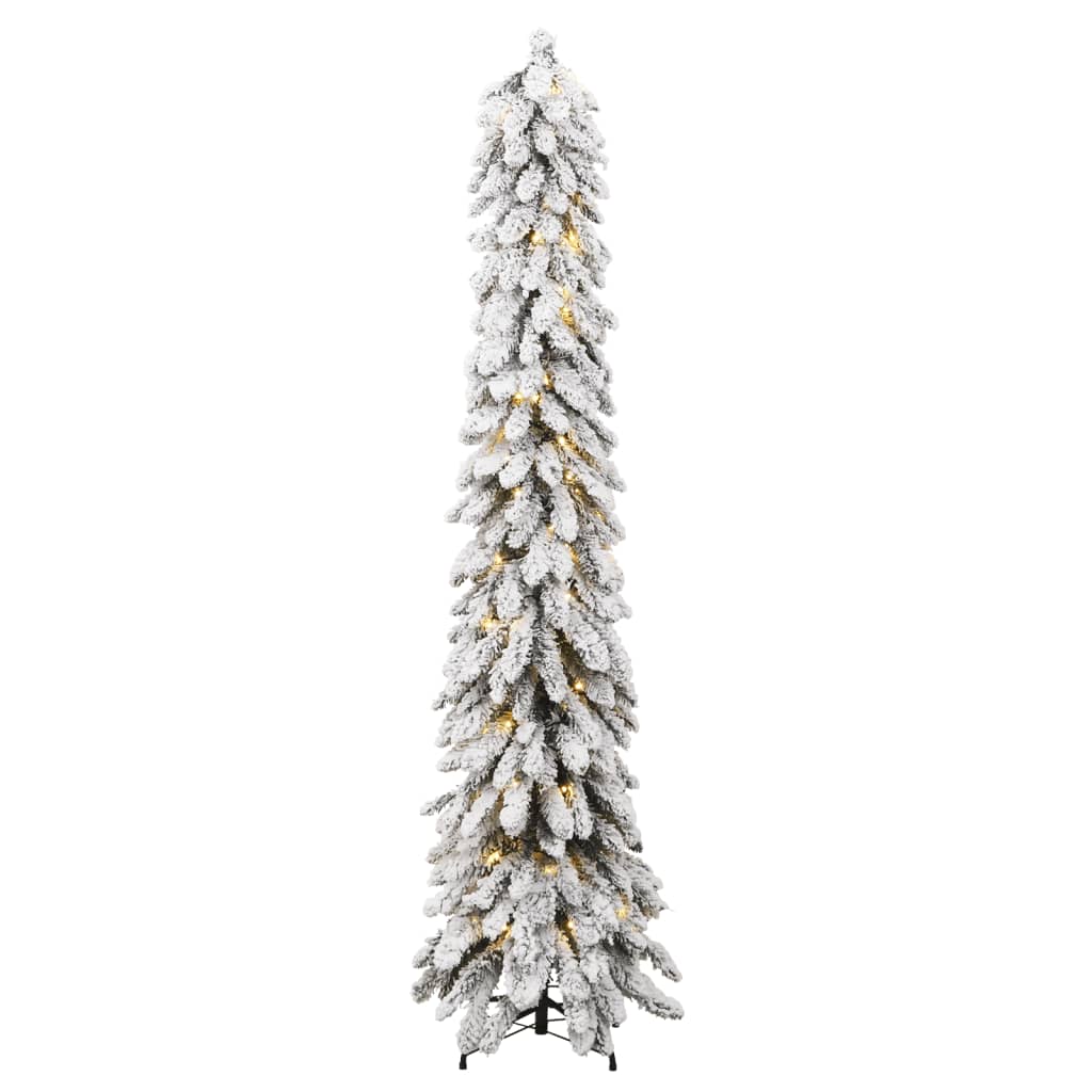 Künstlicher Weihnachtsbaum Beleuchtung & Schnee 130 LEDs 210 cm