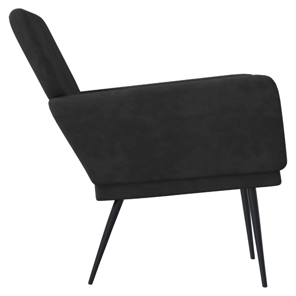 Sessel Schwarz 62x79x79 cm Samt